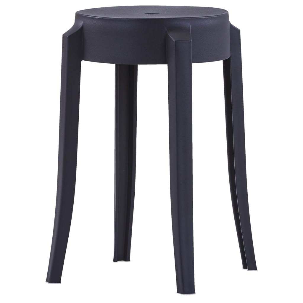 Stablekrakker 4 stk svart plast vidaXL