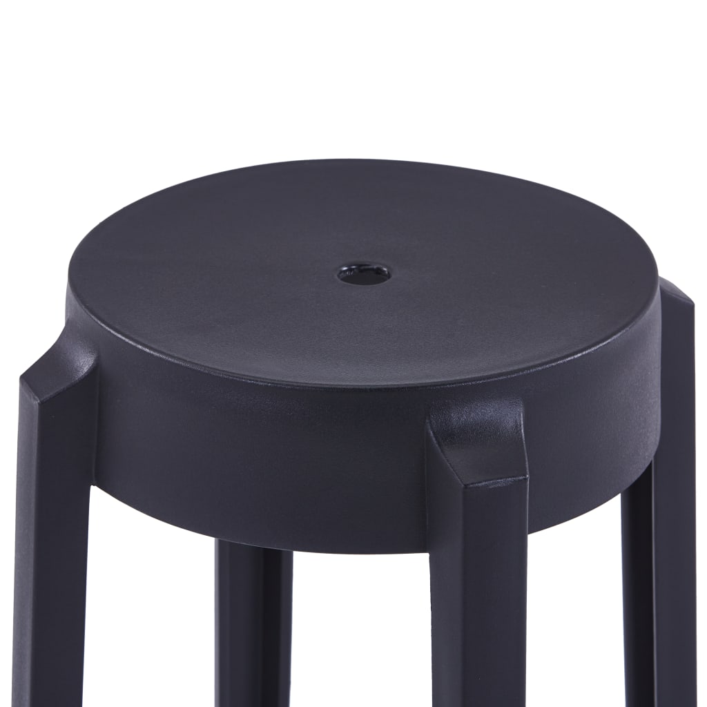 Stablekrakker 4 stk svart plast vidaXL