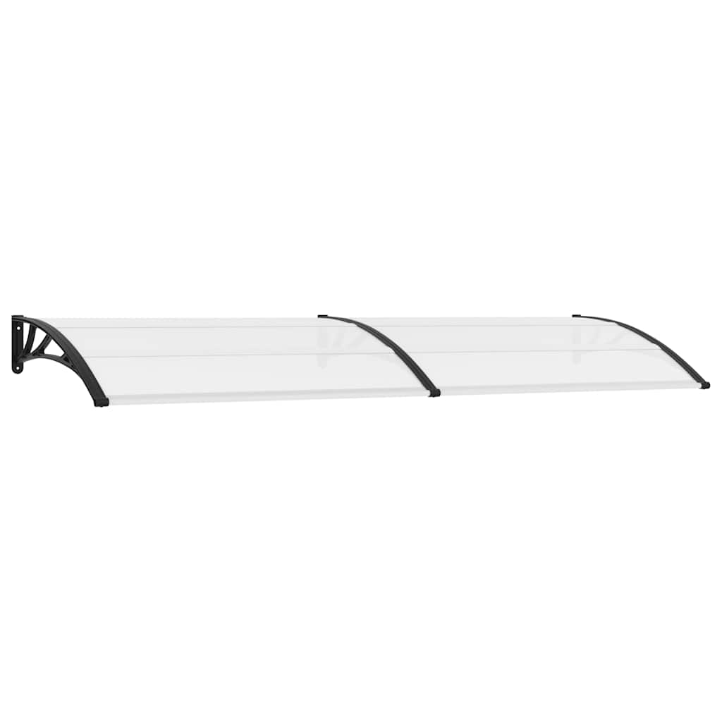 Skjermtak svart og gjennomsiktig 300x75 cm PC vidaXL