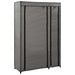 Sammenleggbar garderobe grå 110x45x175 cm stoff