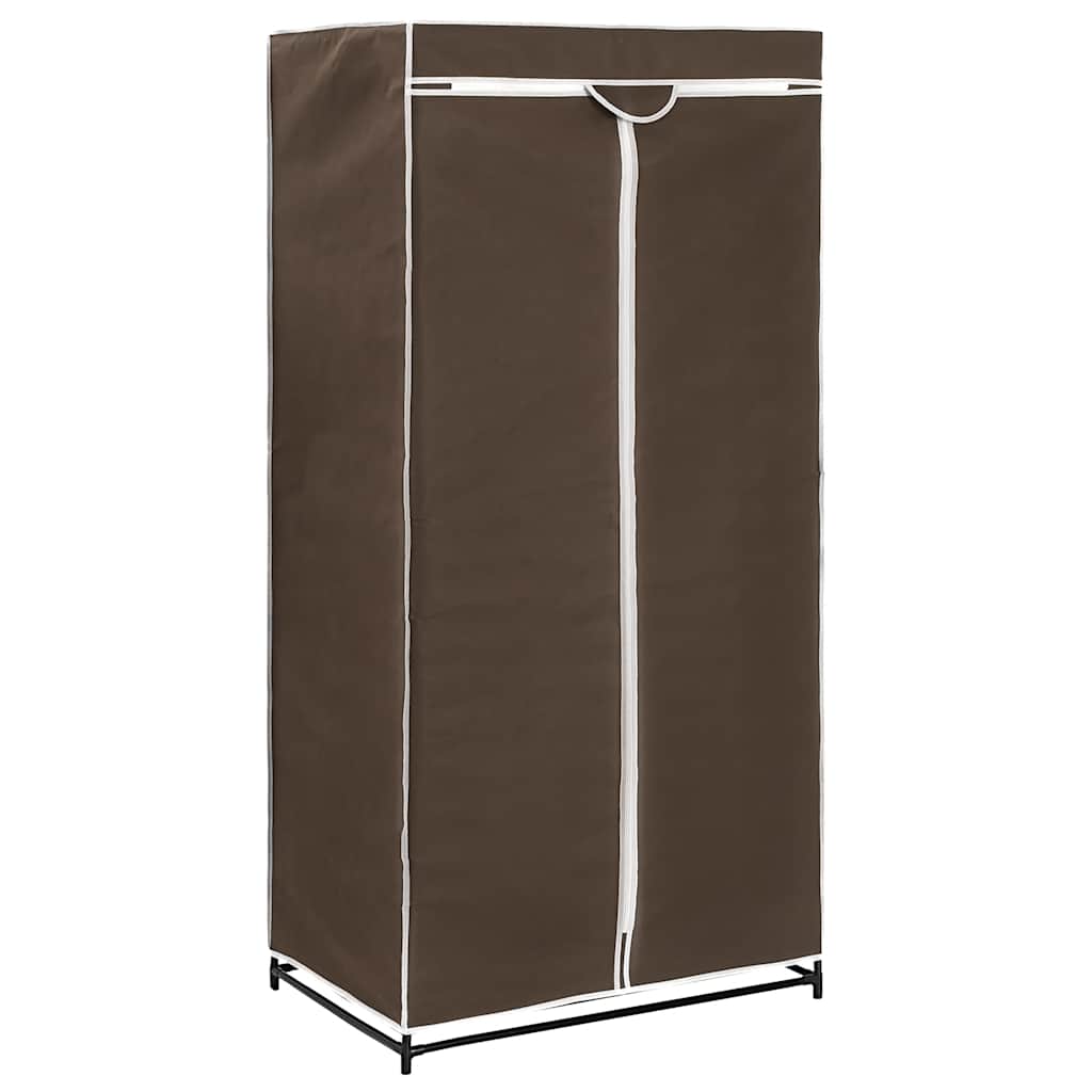 Garderobeskap brun 75x50x160 cm