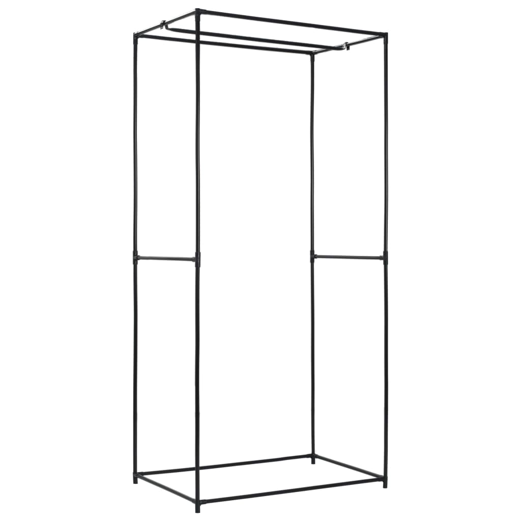Garderobeskap 2 stk brun 75x50x160 cm