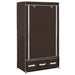 Garderobe brun 87x49x159 cm stoff