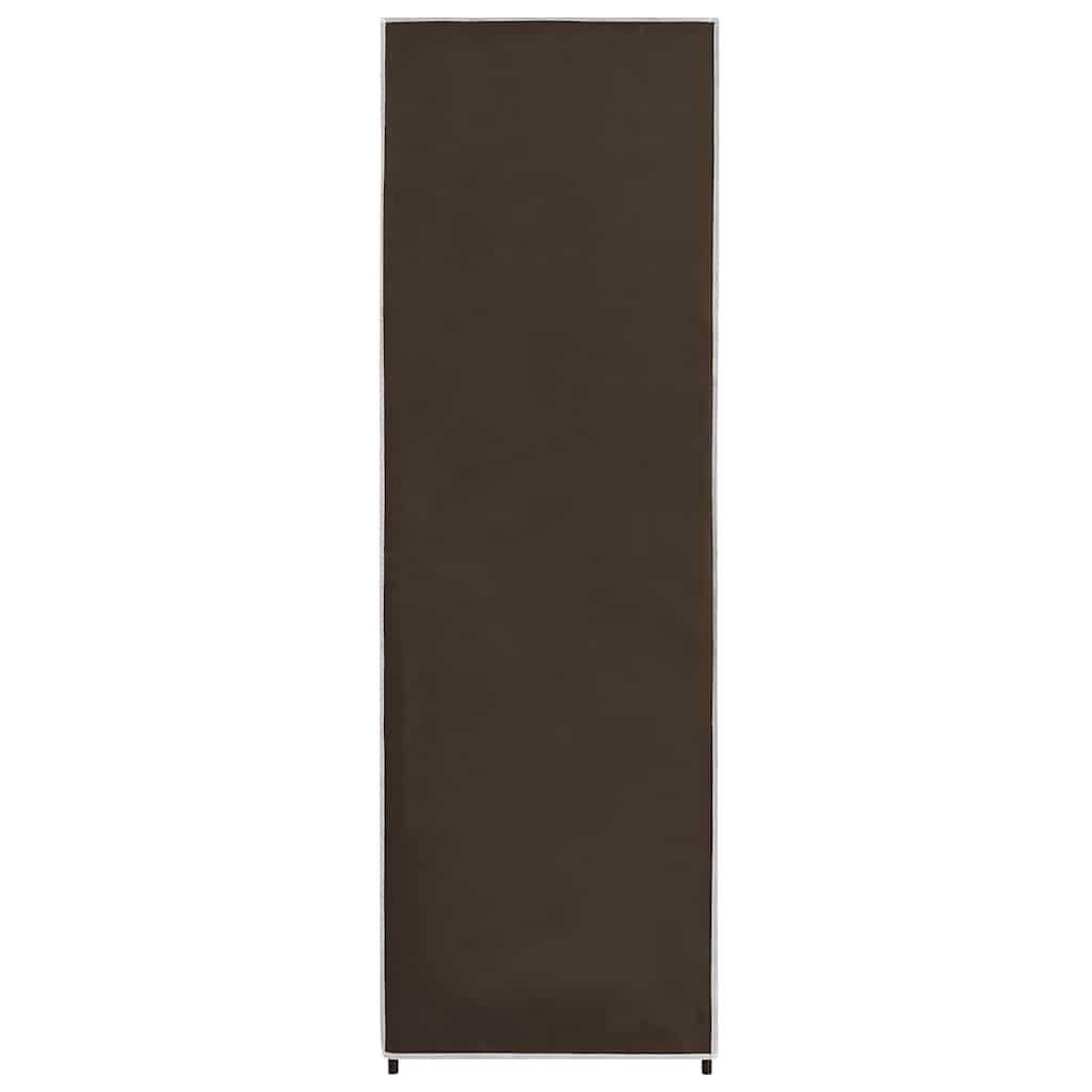 Garderobe brun 87x49x159 cm stoff