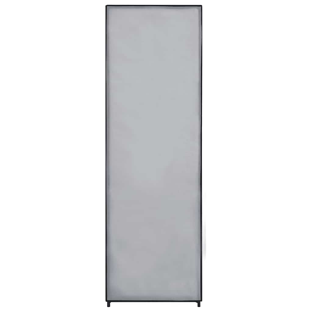 Garderobe grå 87x49x159 cm stoff