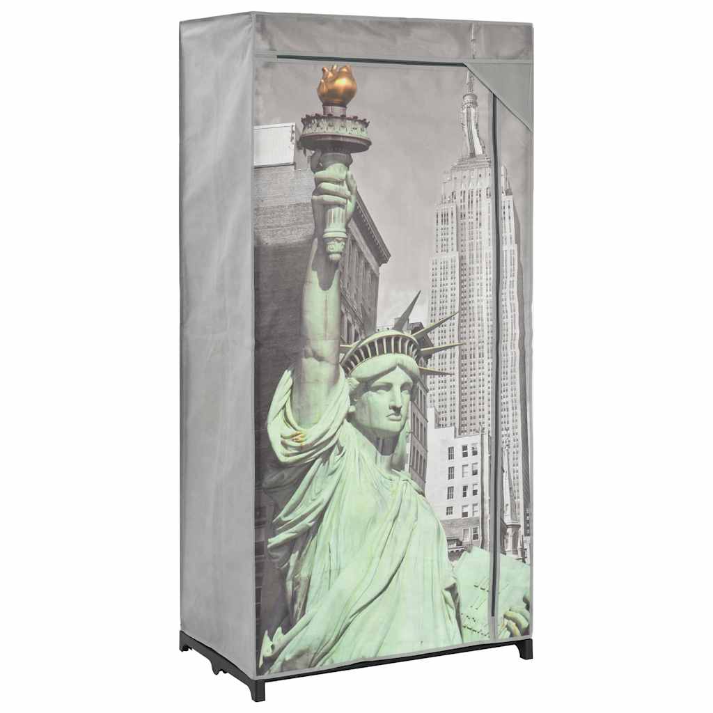 Garderobe New York 75x45x160 cm stoff