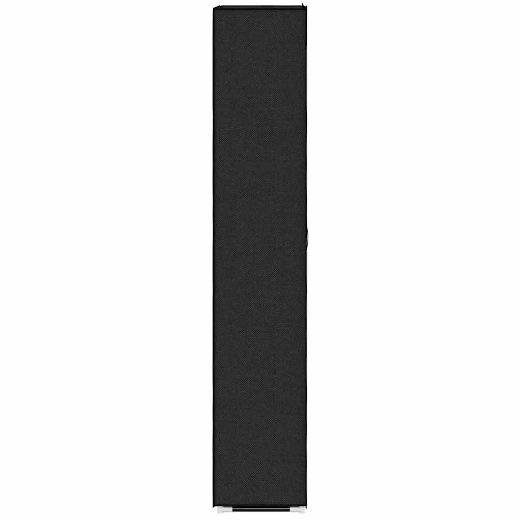Skoskap svart 60x30x166 cm stoff