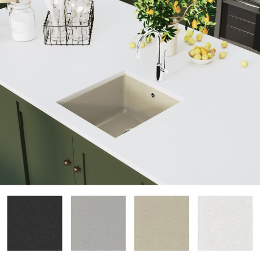 Kjøkkenvask enkel kum granitt beige