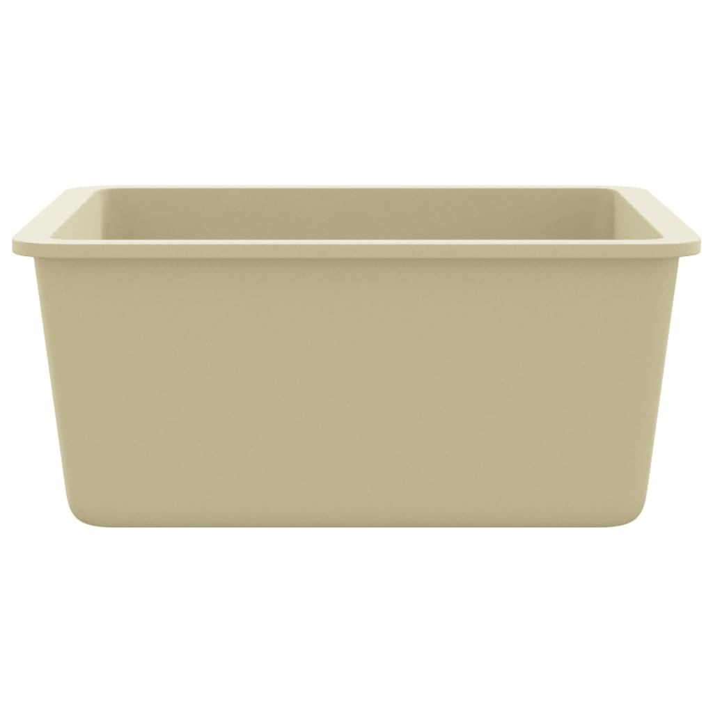 Kjøkkenvask enkel kum granitt beige