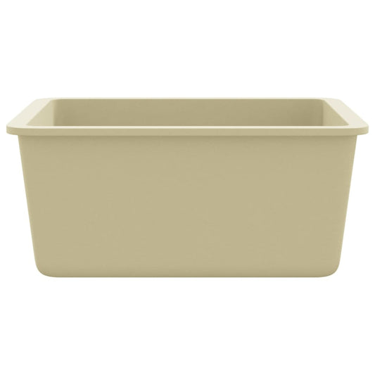 Kjøkkenvask enkel kum granitt beige
