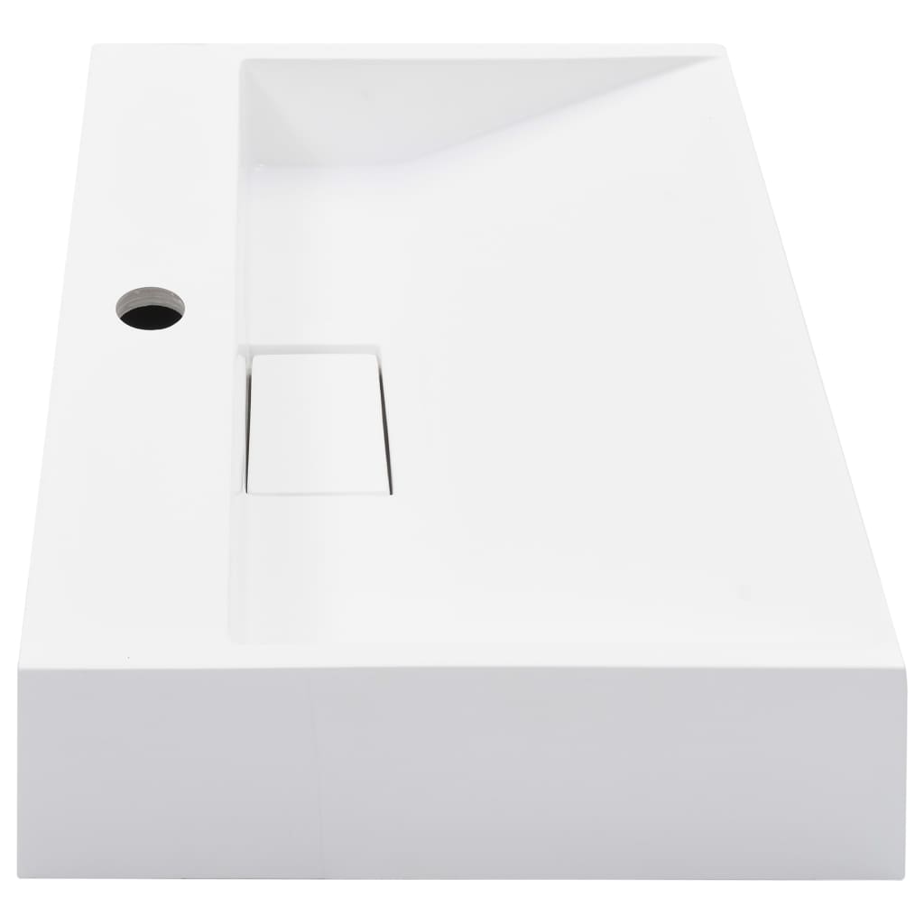 Vask 50x38x13 cm mineralstøpt/marmorstøpt hvit