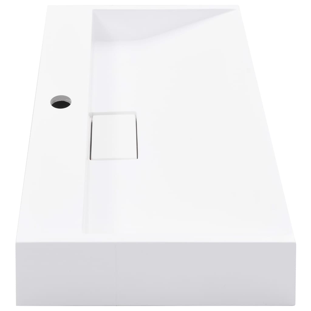 Vask 60x38x11 cm mineralstøpt/marmorstøpt hvit