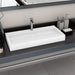 Vask 100x46x11 cm mineralstøpt/marmorstøpt hvit