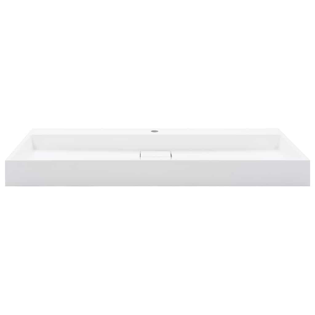 Vask 120x46x11 cm mineralstøpt/marmorstøpt hvit
