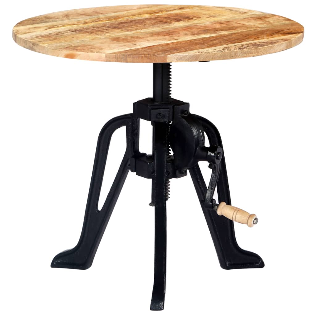 Sidebord 60x(46-63) cm heltre mango og støpejern