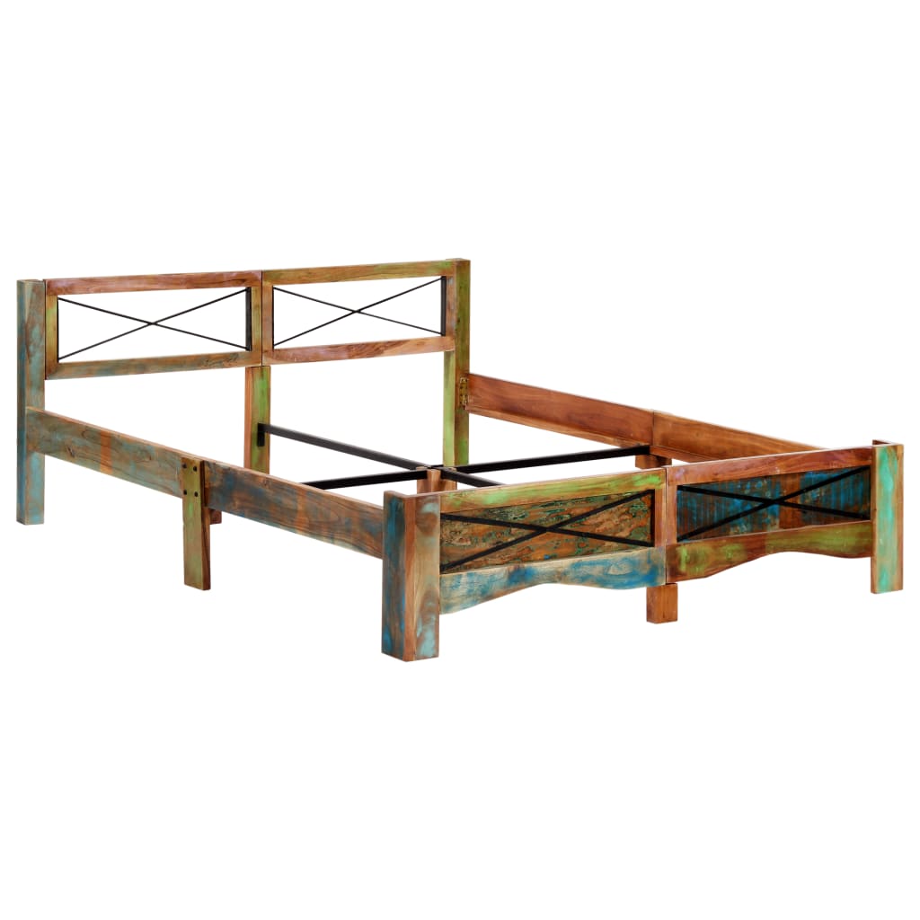 Sengeramme gjenvunnet heltre 160x200 cm vidaXL