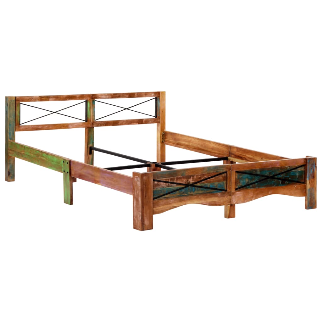 Sengeramme gjenvunnet heltre 160x200 cm vidaXL