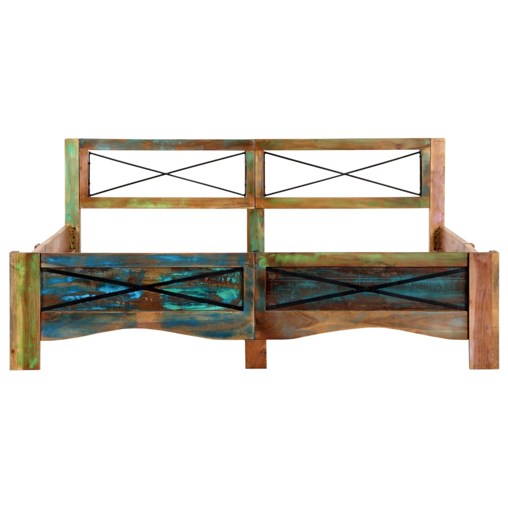 Sengeramme gjenvunnet heltre 160x200 cm vidaXL