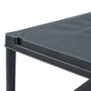 Oppbevaringshylle 2 stk svart 60x30x138 cm plast