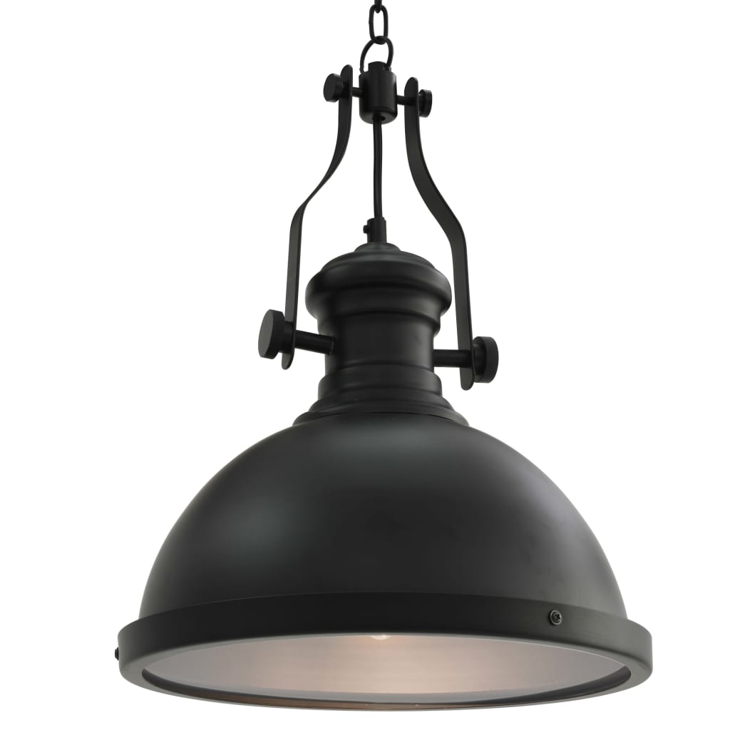 Taklampe svart rund E27