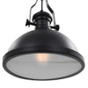 Taklampe svart rund E27