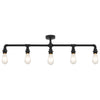Taklampe svart 5 x E27 lyspærer
