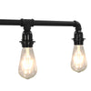Taklampe svart 5 x E27 lyspærer