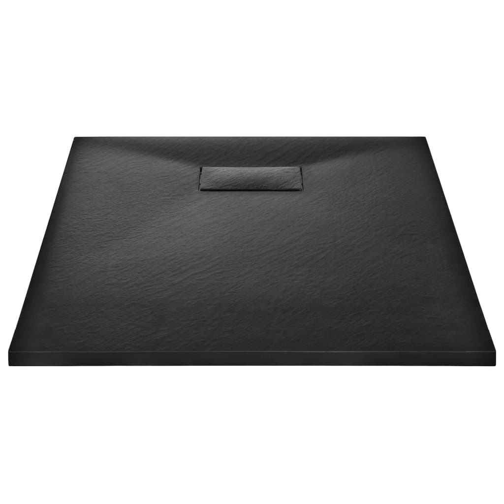 Dusjbrett SMC svart 100x70 cm