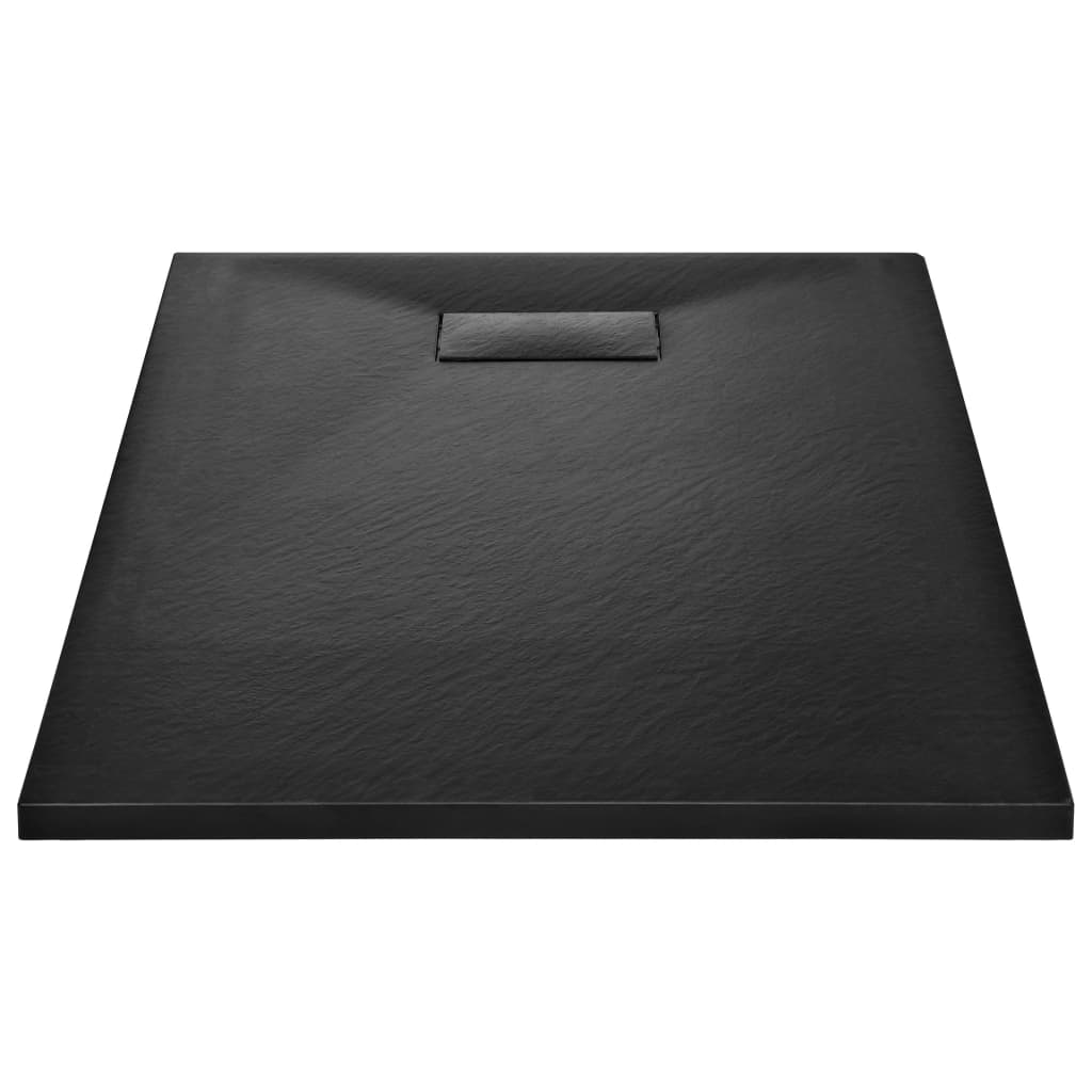 Dusjbrett SMC svart 100x80 cm