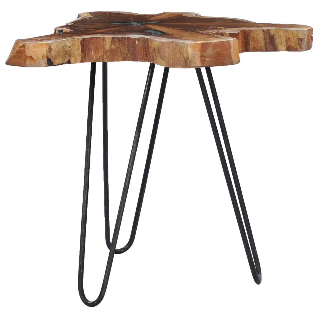 Salongbord 70x45 cm heltre teak og polyresin