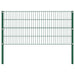 Gjerdepanel med stolper jern 176,5x80 cm grønn