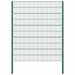 Gjerdepanel med stolper jern 176,5x200 cm grønn
