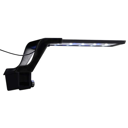 Akvarium LED-lys med klemme 25-45 cm blå og hvit vidaXL