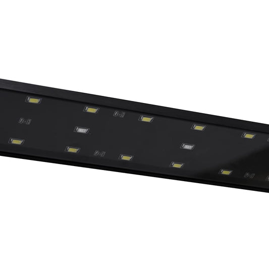Akvarium LED-lys med klemme 25-45 cm blå og hvit vidaXL