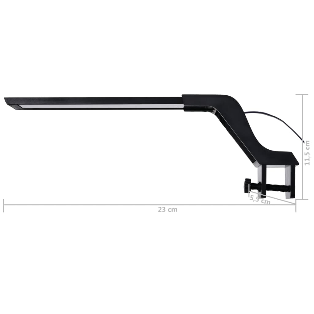 Akvarium LED-lys med klemme 25-45 cm blå og hvit