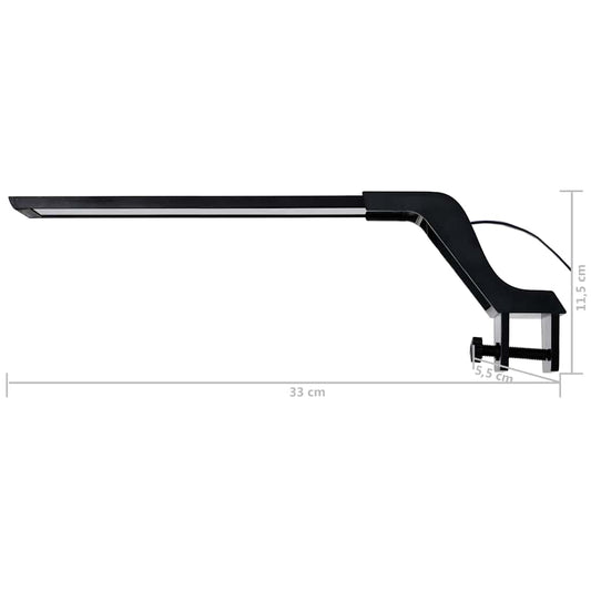 Akvarium LED-lys med klemme 35-55 cm blå og hvit vidaXL