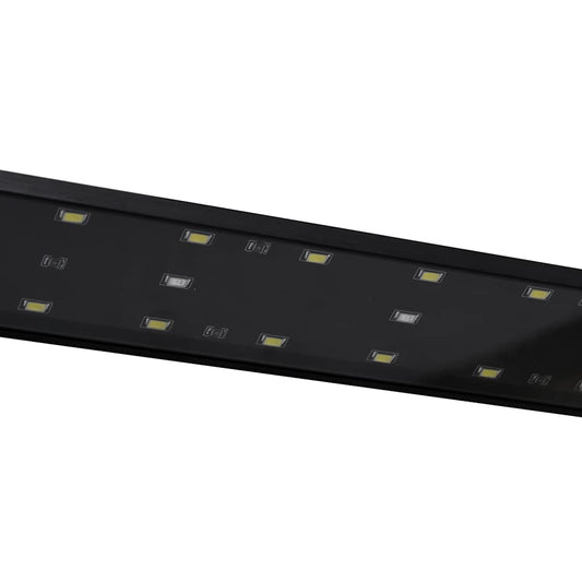 Akvarium LED-lys med klemme 35-55 cm blå og hvit vidaXL