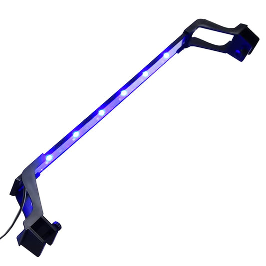Akvarium LED-lys med klemmer 55-70 cm blå og hvit vidaXL