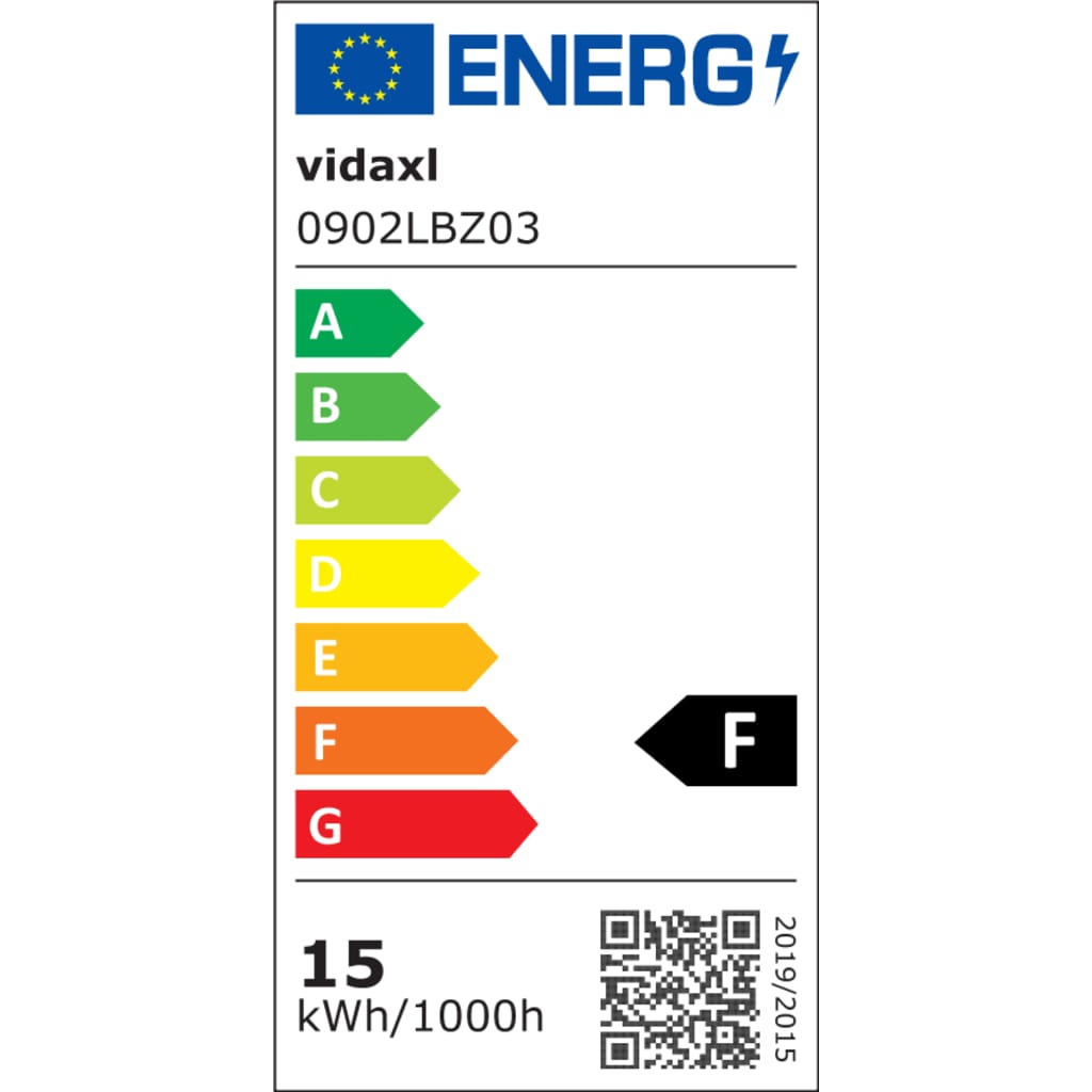 Akvarium LED-lys med klemmer 55-70 cm blå og hvit