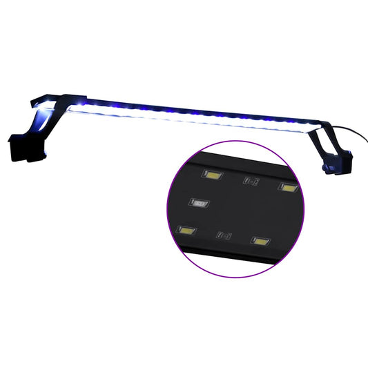 Akvarium LED-lys med klemmer 75-90 cm blå og hvit