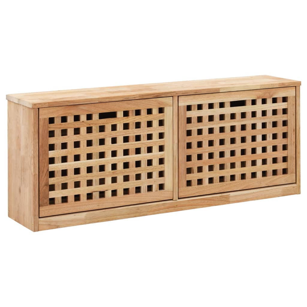 Skobenk 94x20x38 cm heltre valnøtt