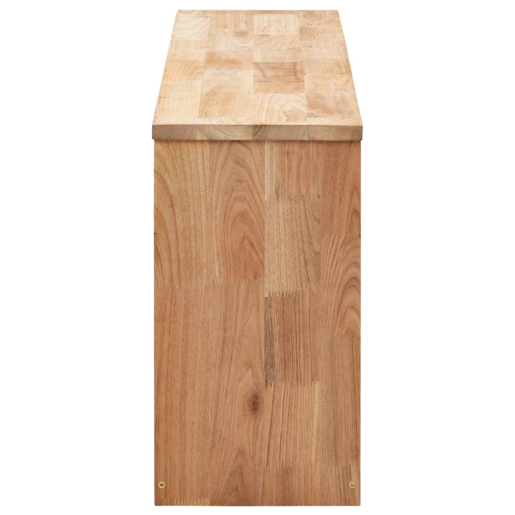 Skobenk 94x20x38 cm heltre valnøtt