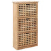 Skoskap 55x20x104 cm heltre valnøtt