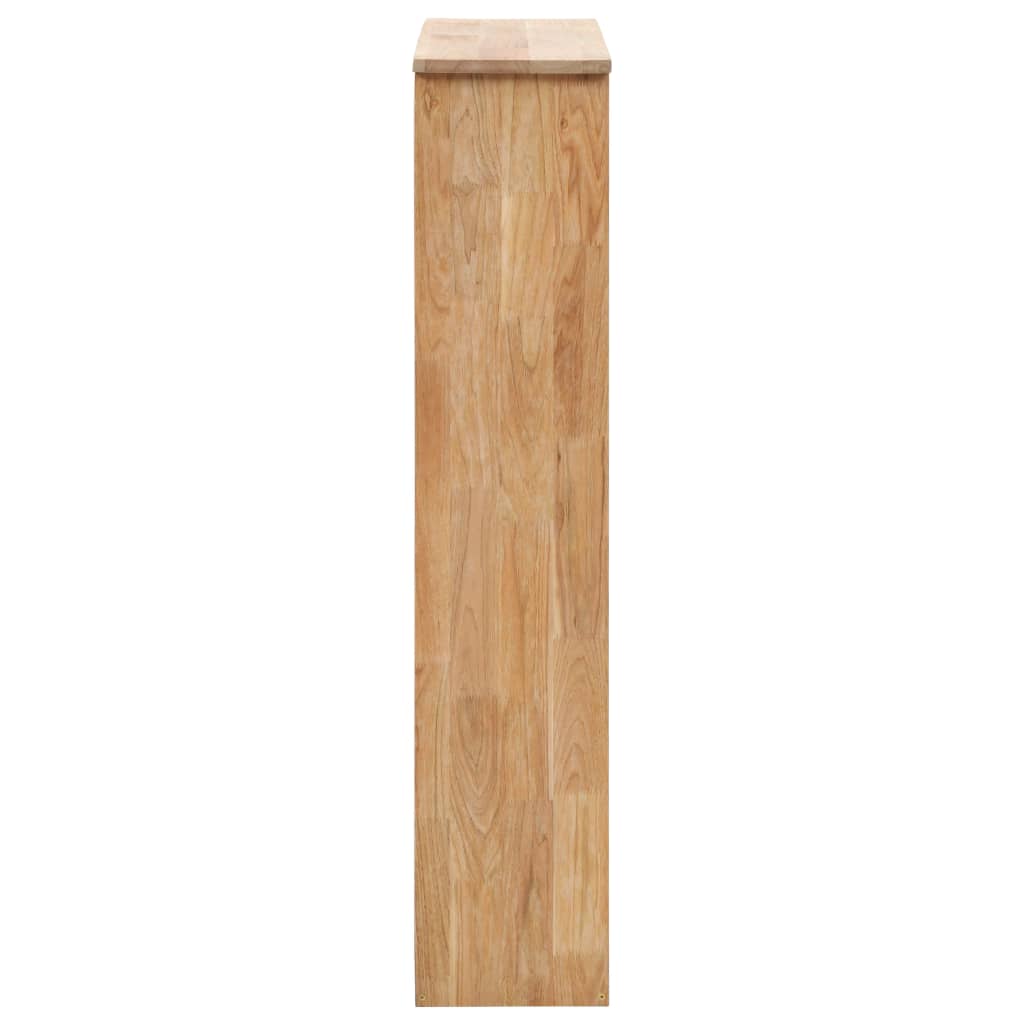 Skoskap 55x20x104 cm heltre valnøtt