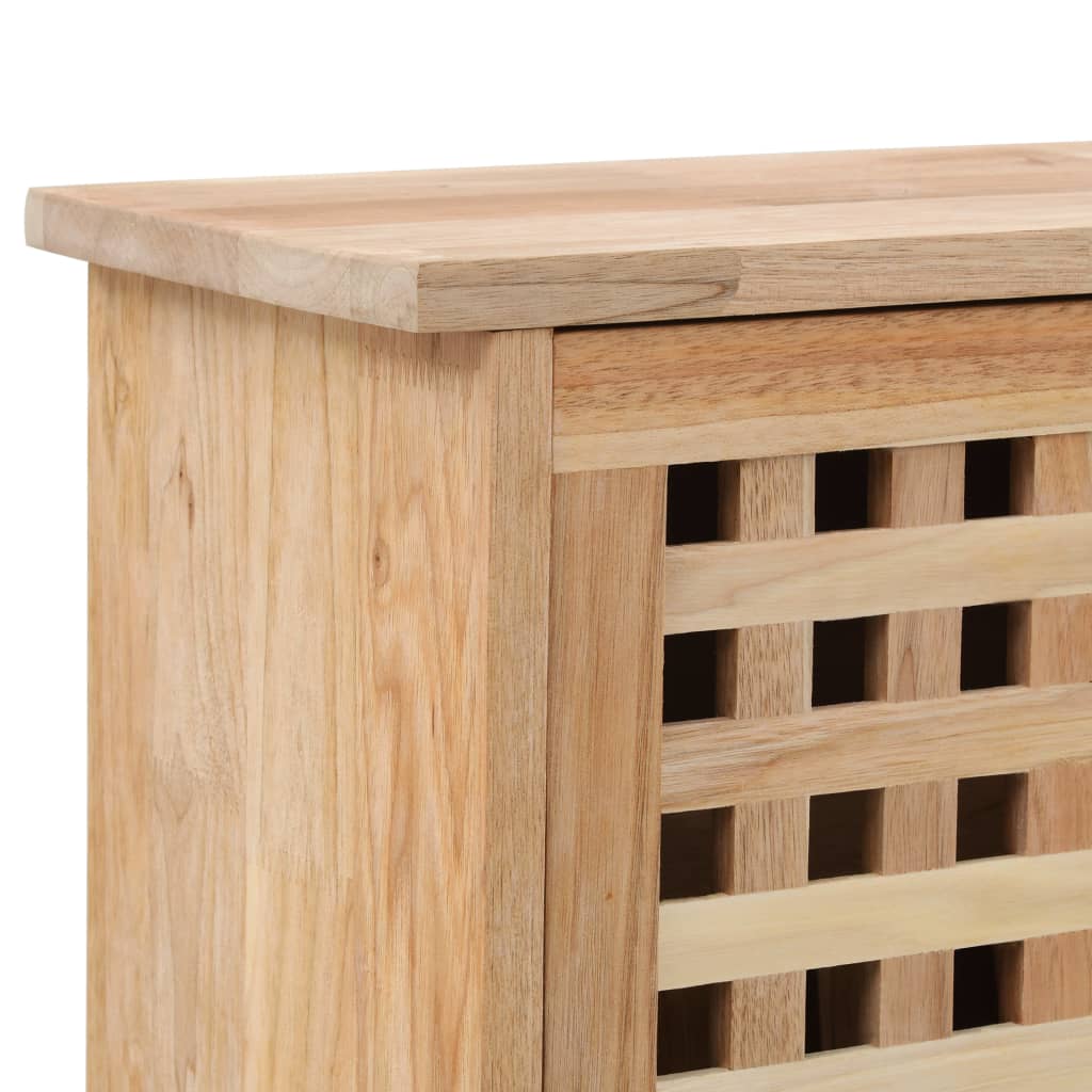 Skoskap 55x20x104 cm heltre valnøtt