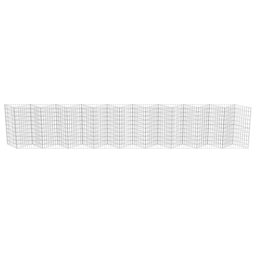 Gabion galvanisert stål 630x30x100 cm