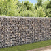Gabion med topp- og bunndekke galvanisert stål 20x20x100 cm