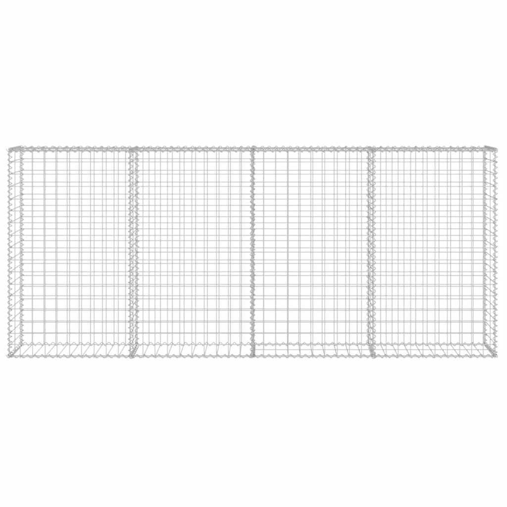 Gabion med topp- og bunndekke galvanisert stål 200x20x85 cm