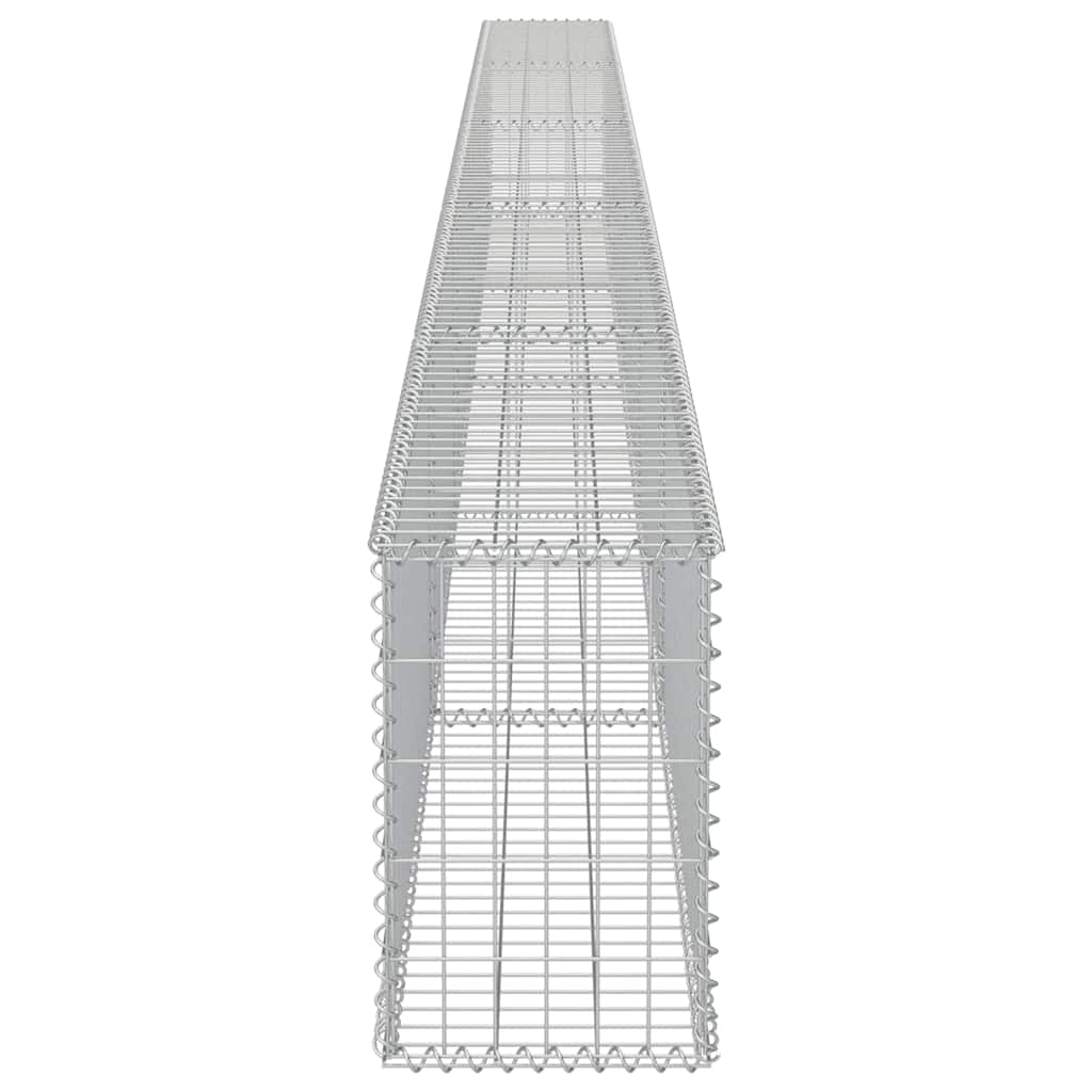 Gabion med topp- og bunndekke galvanisert stål 600x30x50 cm