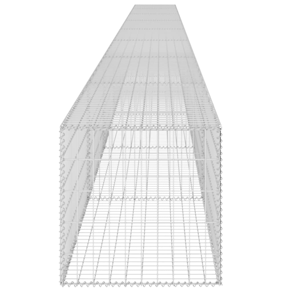 Gabion med topp- og bunndekke galvanisert stål 900x50x50 cm